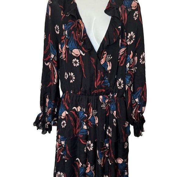 Joie Silk Nour Floral Ruffle Dress - Picture 4 of 12